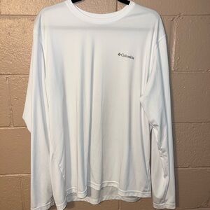 Columbia Men's Classic White Long Sleeve Tee